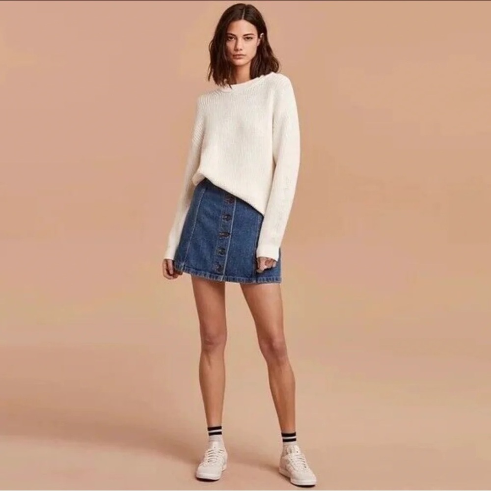 Aritzia Wilfred Free Denim Skirt
